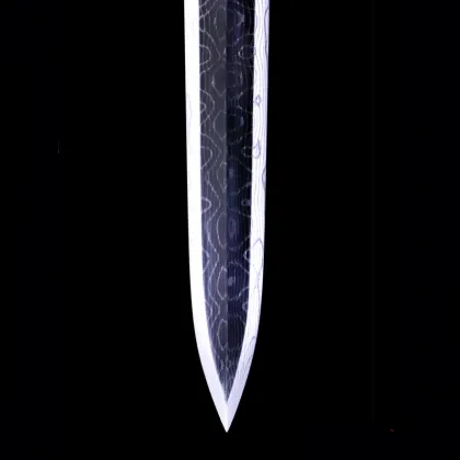 Creative Han Sword Brass Relief Gilded Gold Silver Inlaid Black Agate Steel Handmade Crafts