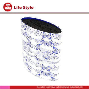 Top quality plastic kitchen knife block