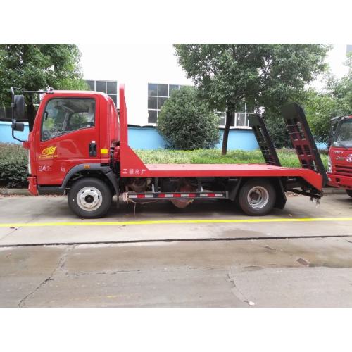 6 tonnes camion de transport à plat pour excavatrice de livraison