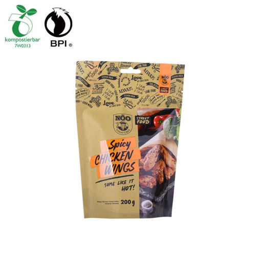Sacs biodégradables réutilisables d&#39;emballage alimentaire de soudure à chaud Ziplock