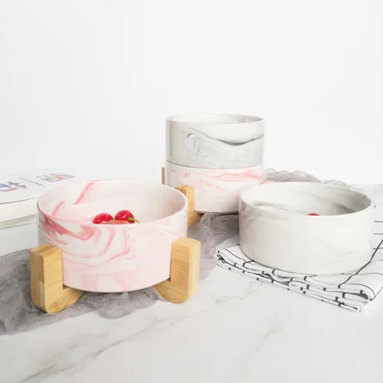 2020 new models Factory wholesale noodle bowls marble bowl ceramics bowls salad bowl