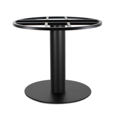 Durable Metal Table with Large Tabletop and Iron Base