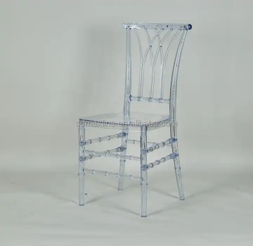 Modern Plastic X Cross Back Wedding and Restaurant Dining Chair