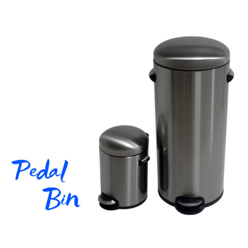 30L Dustbin Stainless Steel with Pedal Waste Container