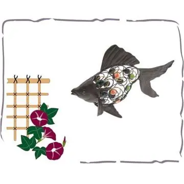 artificial fish metal craft decoration