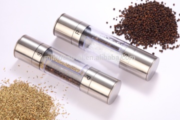 Duo-function Stainless Steel Pepper & Salt Mill (MJ10-G)