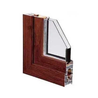 Non Thermal Break Wood Grain Aluminum Folding Doors