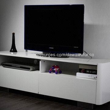 Lacquer cube TV stand in hollow board/MDF
