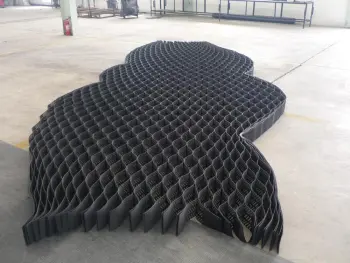 Textured and Perforated HDPE Geo-cells/gravel grid