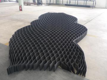 Textured and Perforated HDPE Geo-cells/gravel grid