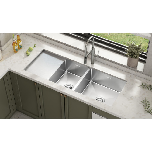 Meiao 114x45-INCH INTINGE SATENISH FREEL SUP SING DRAINBOARD