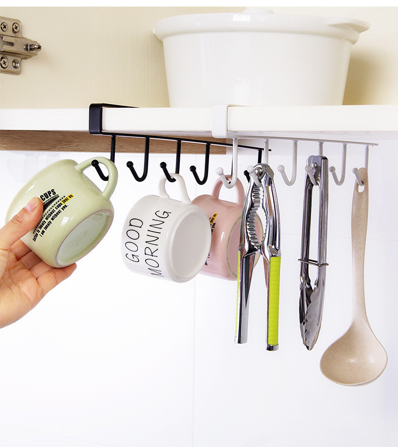 Single-Tier Wrought Iron Cabinet Hanger