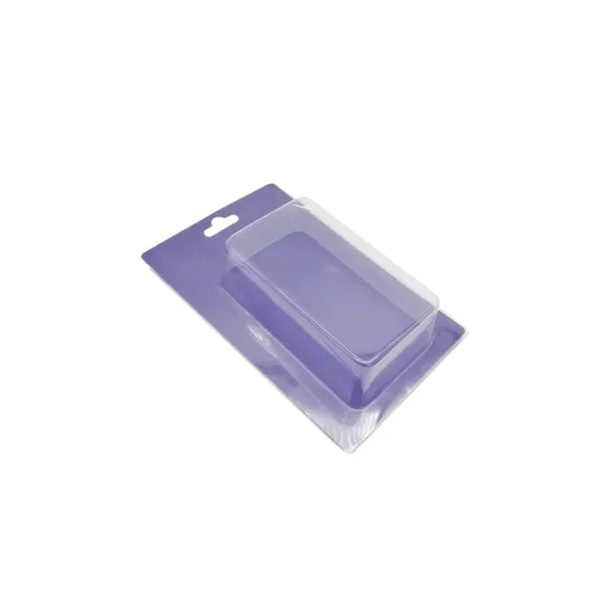 Custom rectangle blister sliding card plastic tray