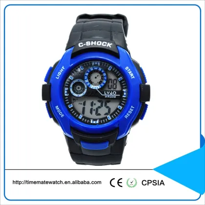 new men outdoor electronic lcd watch 3ATM waterproof sports silicone strap skmei fashion wristwatch