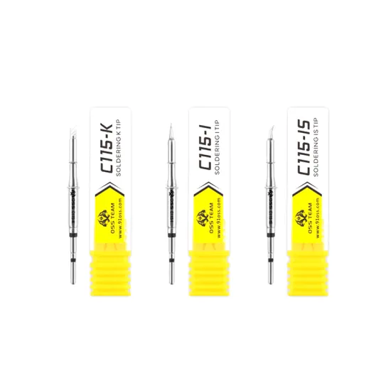 OSS Soldering Station C115 K/IS/I Replacement Solder Iron Tips and Heater Core