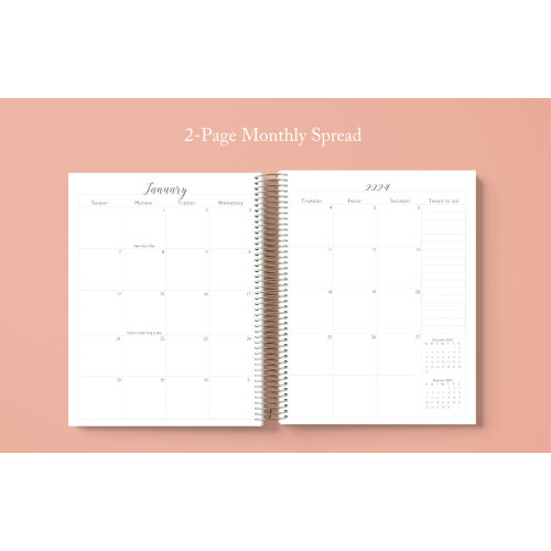 Undated Daily Planner Spiral 2024 Personalized Custom Undated Weekly Diary Planner Factory