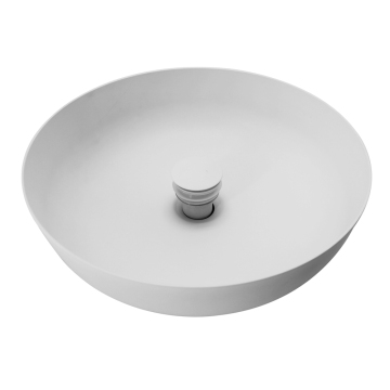 Colorful Matte White Luxury Modern Stainless Steel Bathroom Vessel Sink with Pop-Up Drainer
