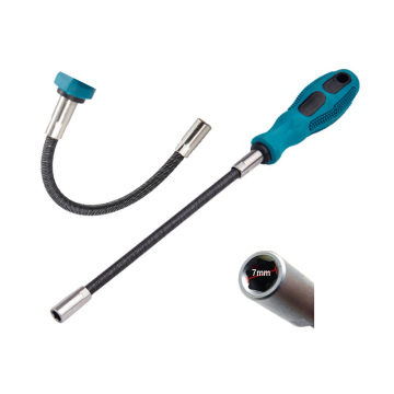 7mm Hex Socket Screwdriver for M4 Bolts - Flexible Rod Hand Tool