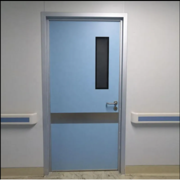 Anti-bacterial purification steel medical double door