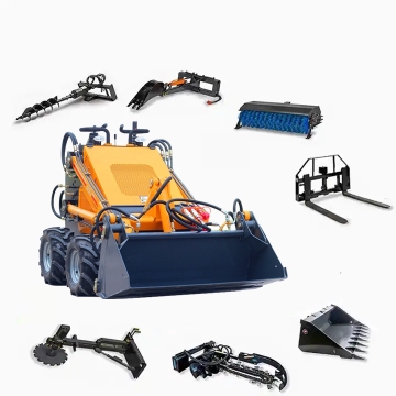 Hot Selling Mini Sliding Loader - Front End Loader with Tracked Skid Steer and Attachments