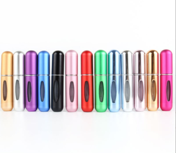 Botol semburan minyak wangi aluminium mini 5ml - bekas kosmetik kosong