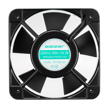 SALZER PD150B-220 AC VANE AXIAL FAN 150X150X51 मिमी वर्ग 6 इंच (TUV CE)