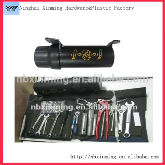 Motorcyle tool tube / farm machinery manual holder