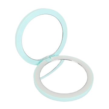 Compact Micro USB Charging Foldable Mirror: Perfect for On-the-Go Makeup Touch-ups