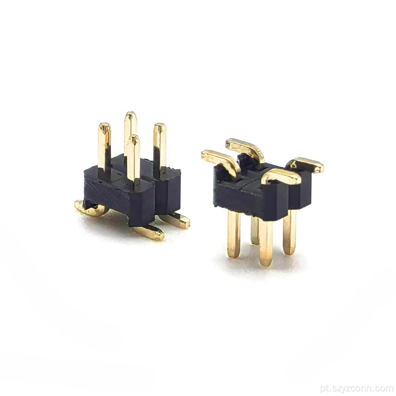 Cabeçalho de pino de passo de 2,54 mm de fileira dupla SMT