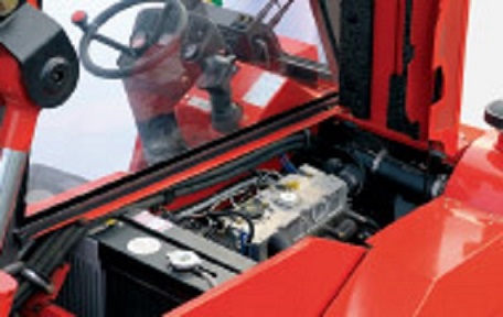 large angle opened cab