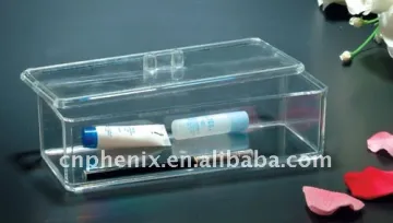 Plastic jewelry and cosmetic box