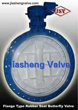 Double Flange Rubber Seal Butterfly Valve PN10