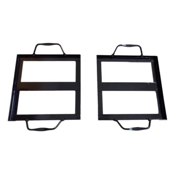 Square Porcelain Coated Salt Block Holder