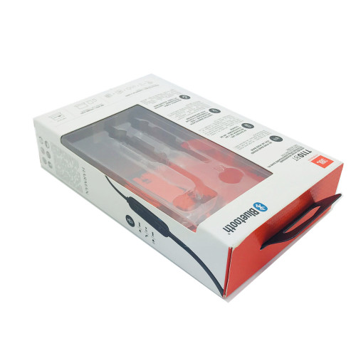 Window coated paper electronics box