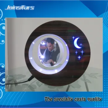 Top Gift 2015, Lovely Plastic Round Maglev Levitating Photo Frame