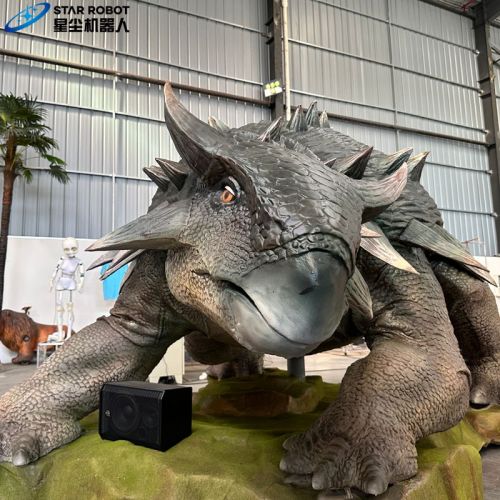 Animatronik Dinosaurus Realistis 5m Ankylosaurus