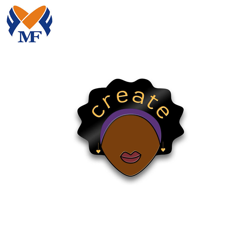 Black Girl Enamel Pin