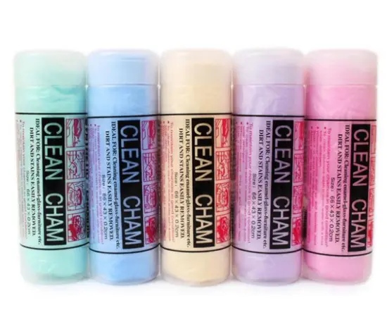 60x40CM and 32x44CM Sheepskin Material PVA Towel: A Plain Style Pet Care Chamois