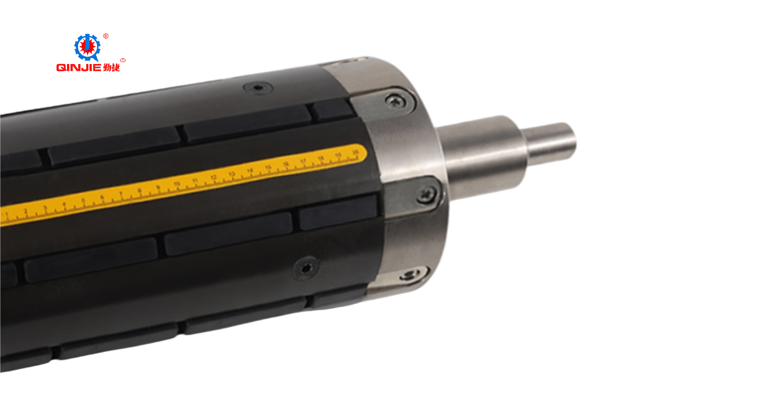 Eixo pneumático de haste passante de alumínio de 6 polegadas