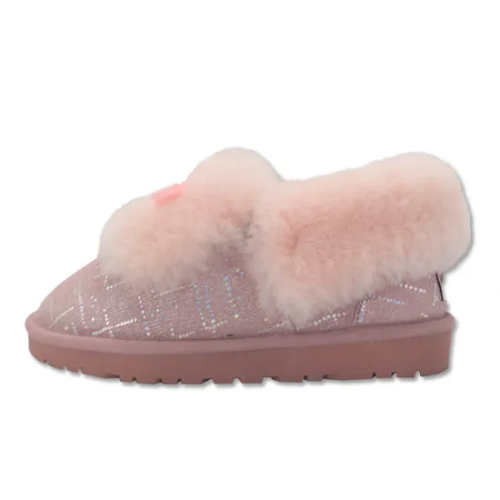 women's fuzzy warm home ankle slippers for winter