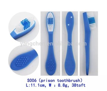 soft rubber popular prison toothbrush for jail use