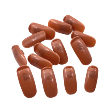 100 Pcs DIY Removable Artificial Brown Nail Tips for Beginner Finger Art Practice