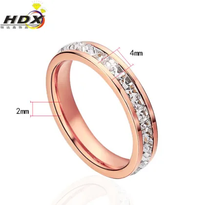 High Quality Diamond Stainless Steel Jewellery Ring Fashion Ring (hdx1029)