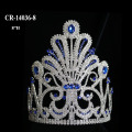 2018 Blue Rhinestone Big Pageant Crown