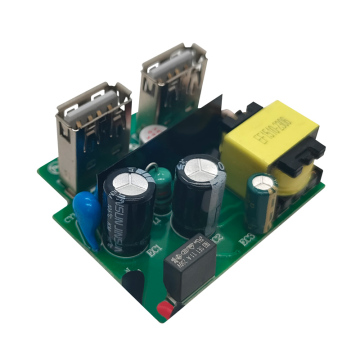 Scheda personalizzabile 5v 2.4A Dual USB Gan Mobile Charger Alimentatore PCB Scheda PCB
