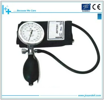 Anaroid sphygmomanometer with single tube, double tube