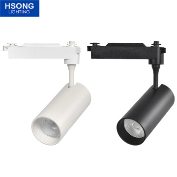 12W anti-glare white and black magnetic track light