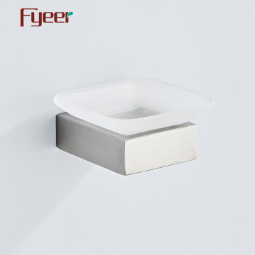 Fyeer SUS 304 Matt Square Bathroom Accessory Set