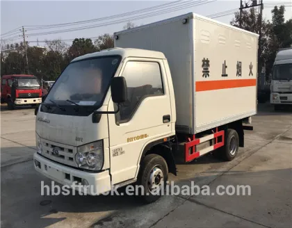 Mini LHD Dangerous chemicals transport van vehicle use for transport explosive materials