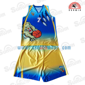 2017 high quality sportswear polyester basketball wear basketball uniforms